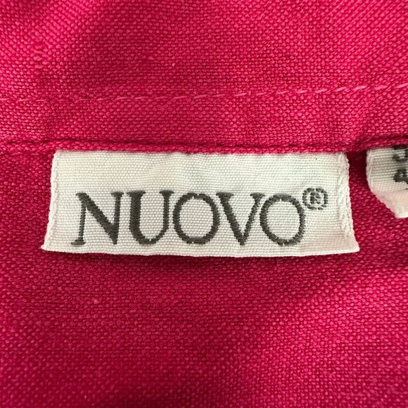 Nuovo Mens Pink Short Sleeve Button-Up Shirt Size XL Cotton & Rayon - Picture 4 of 6